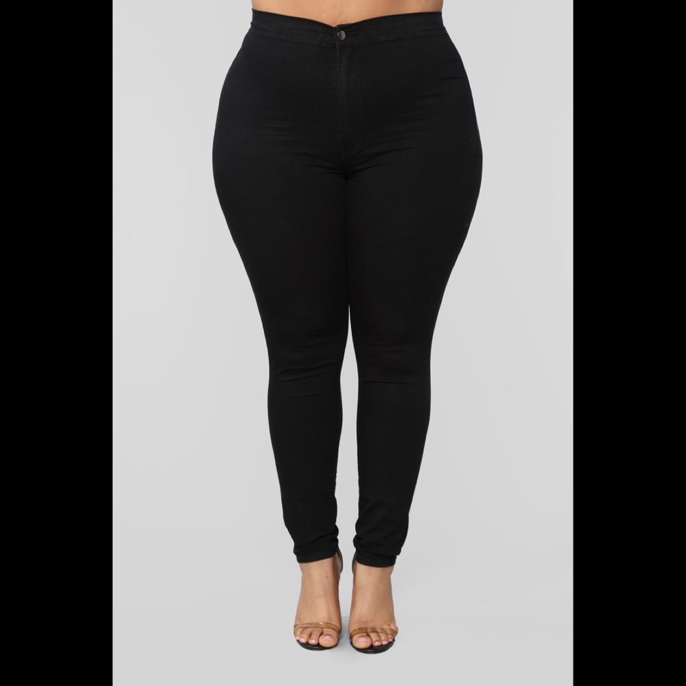 Fashion Nova Super High Waist Denim Skinnies